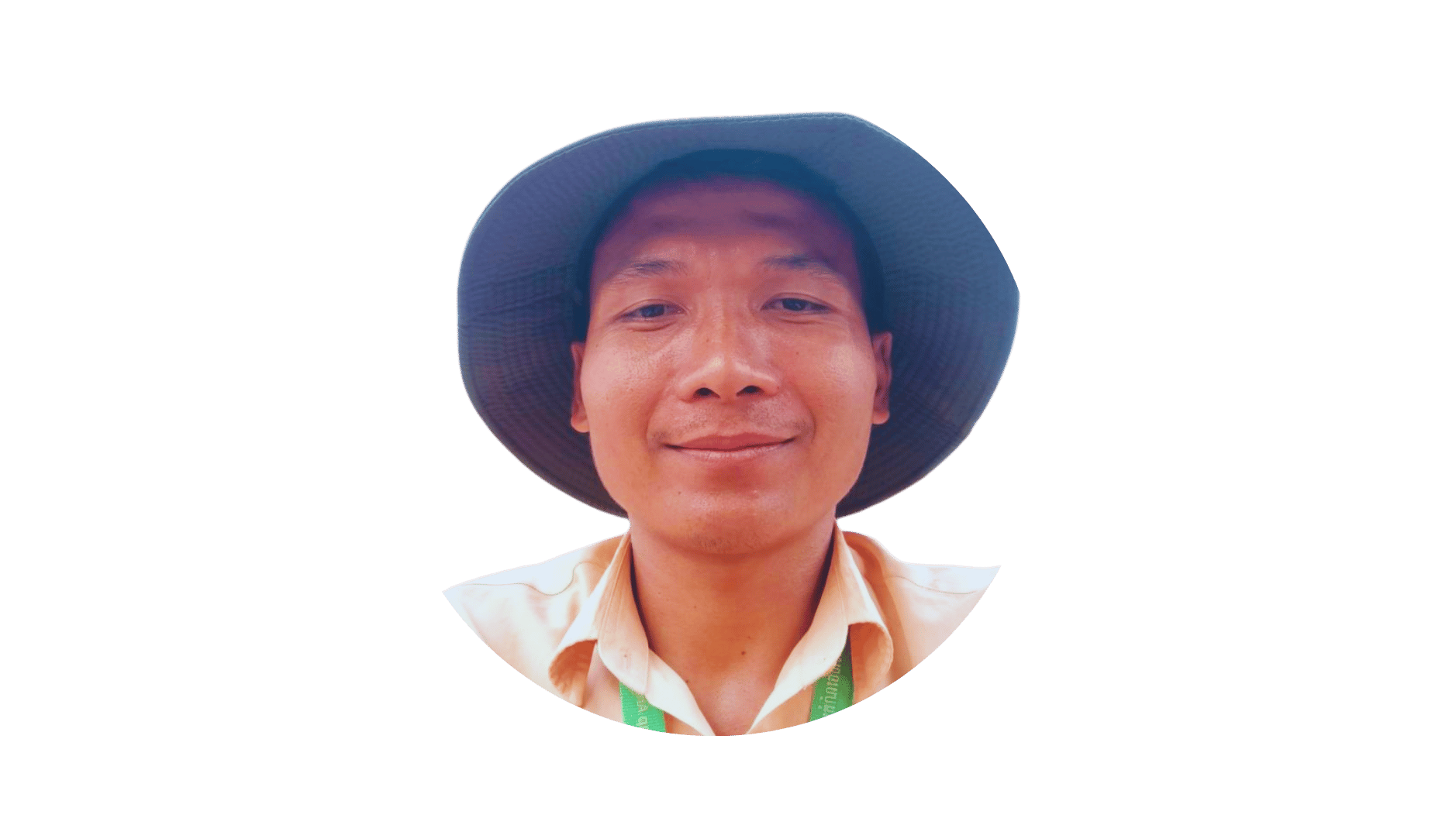 La photo de guide devant Angkor Wat